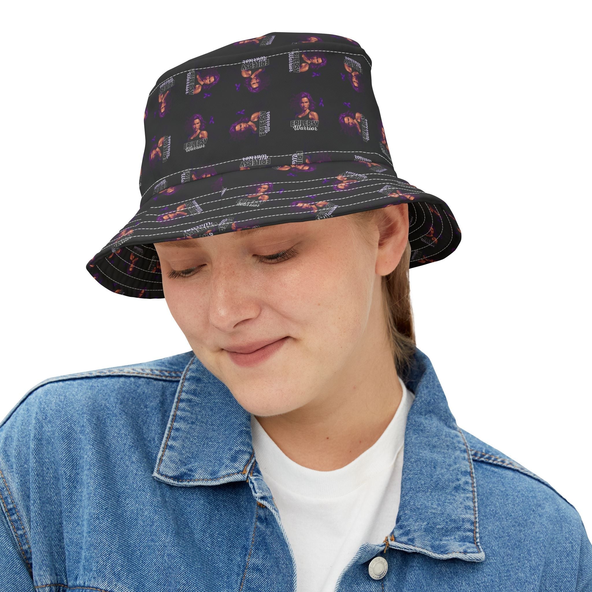 Epilepsy Warrior Woman Bucket Hat