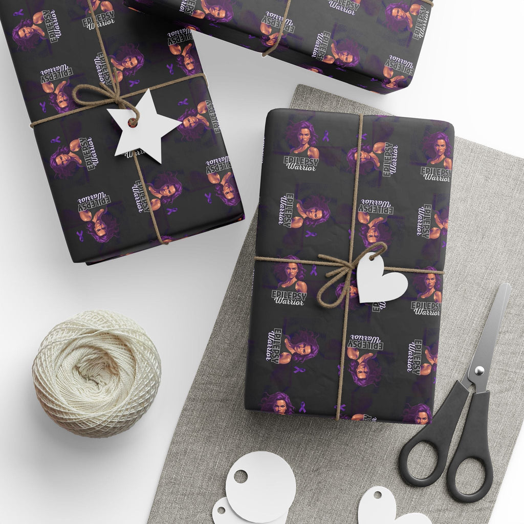 Epilepsy Warrior Woman Wrapping Paper