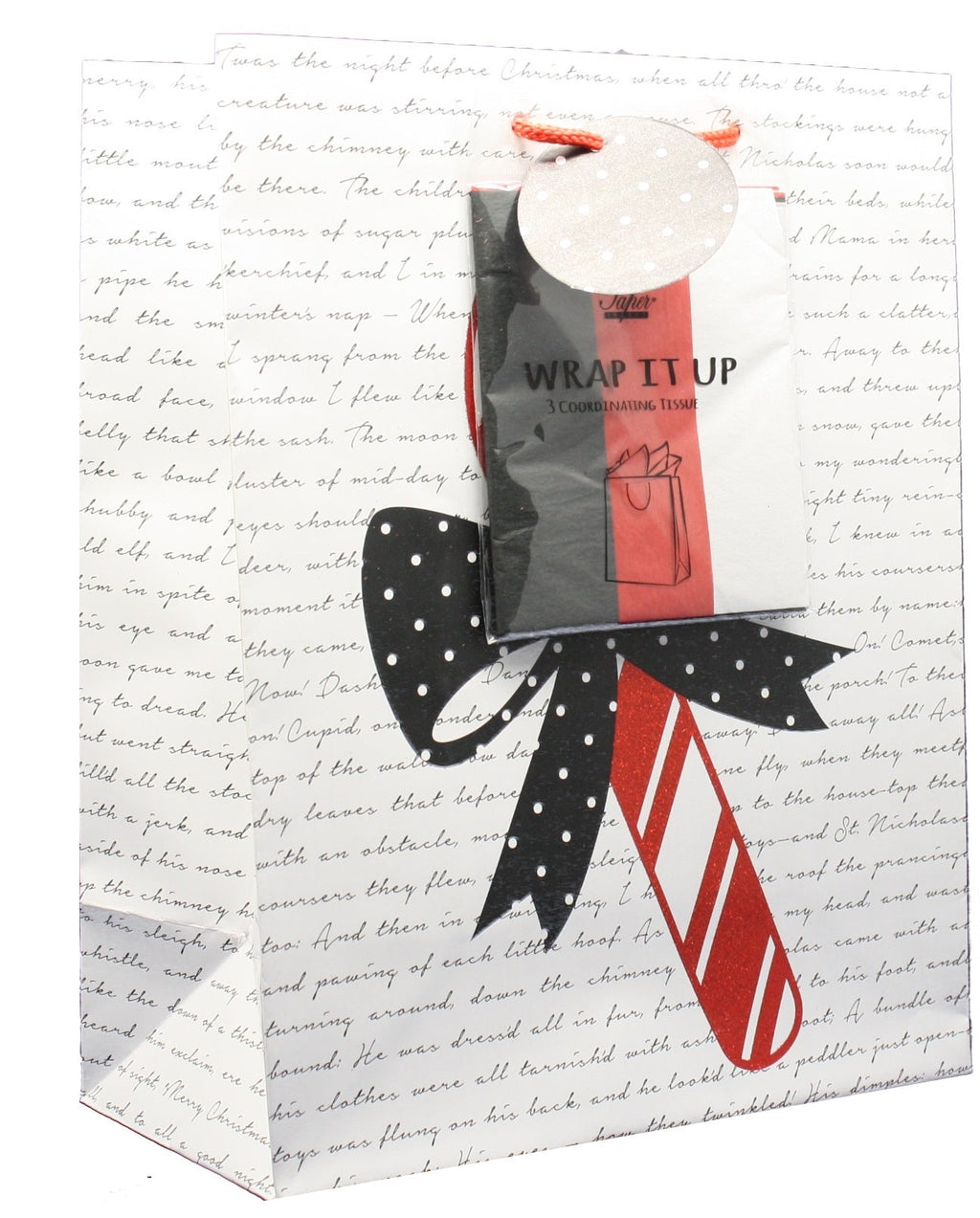 Large Gift Bag With Tissue - North Pole