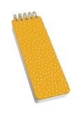 Spiral Chunky Notepad - Yellow Sprinkle