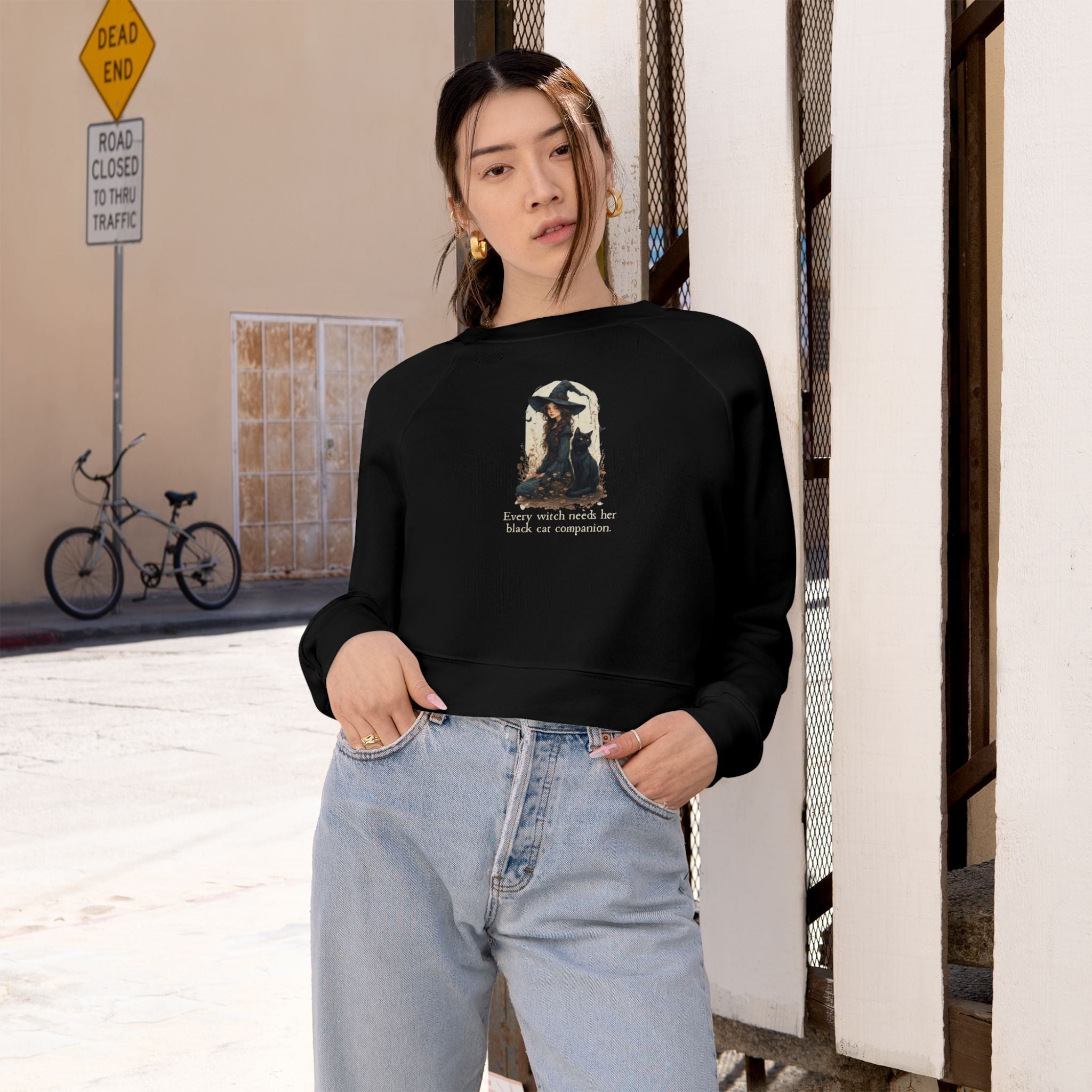 Every Witch Cropped Fleece Pullover for Women