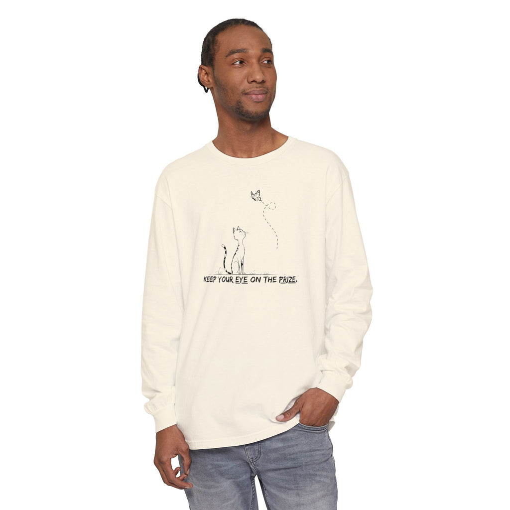 Eye-on-the-Prize Cat-Inspired Long-Sleeve Tee