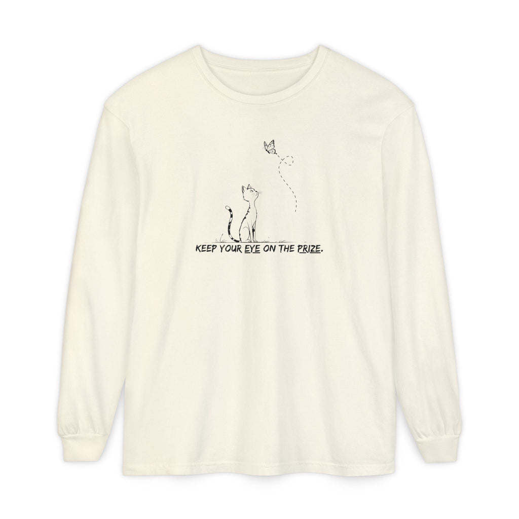 Eye-on-the-Prize Cat-Inspired Long-Sleeve Tee
