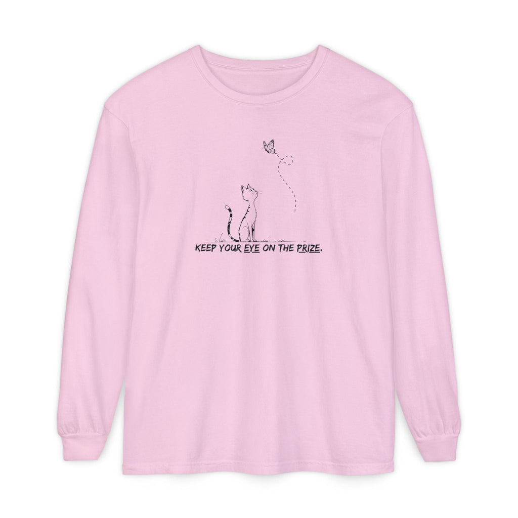 Eye-on-the-Prize Cat-Inspired Long-Sleeve Tee