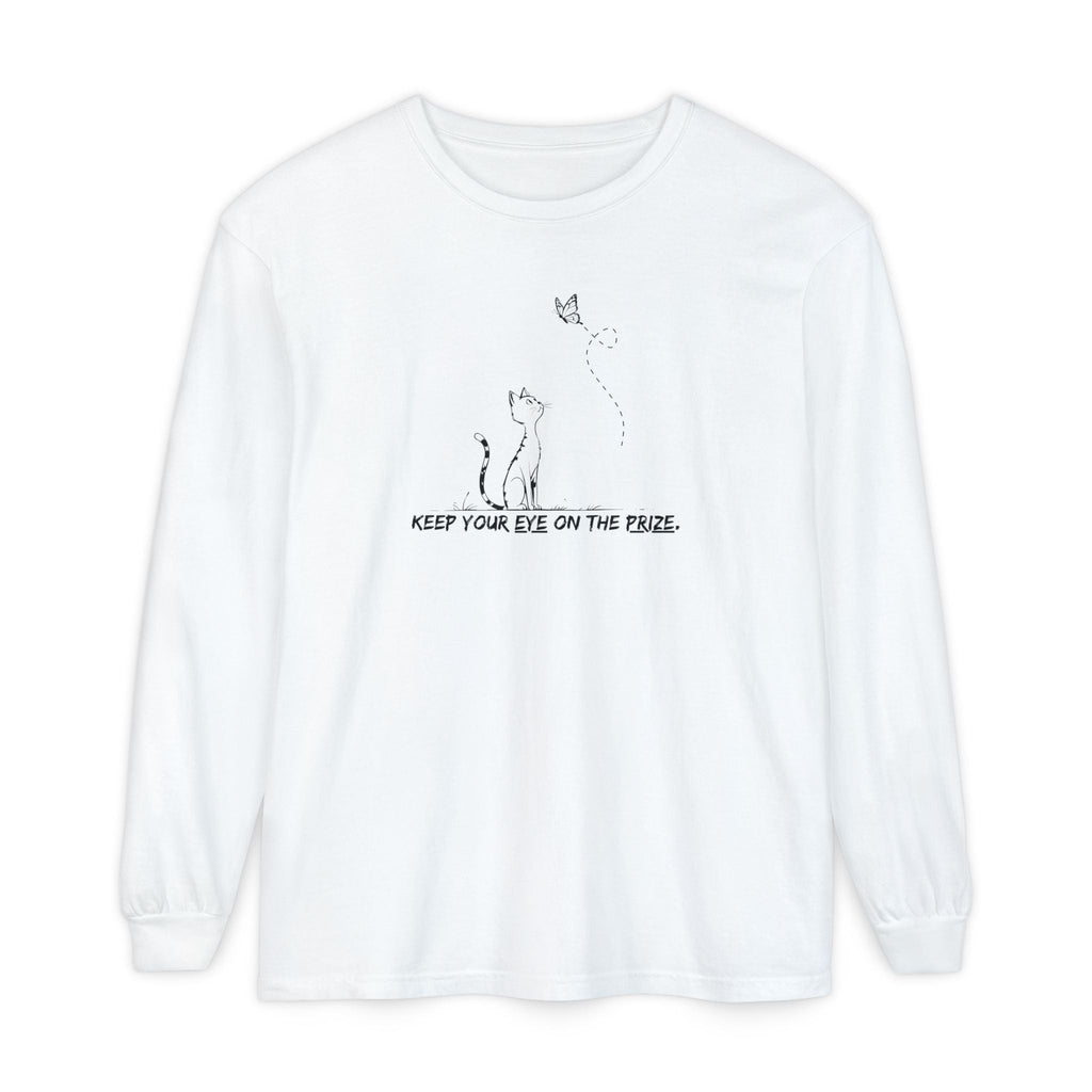Eye-on-the-Prize Cat-Inspired Long-Sleeve Tee