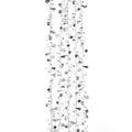 Iridescent and Silver Beaded Garland
