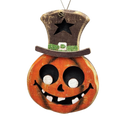 Cheerful Pumpkin Top Hat Ornament