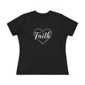 Ocean State Styles T Shirt Faith Heart Design Womens Tee