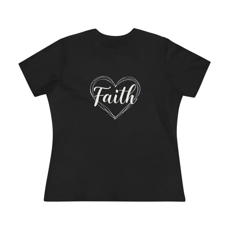 Ocean State Styles T Shirt Faith Heart Design Womens Tee