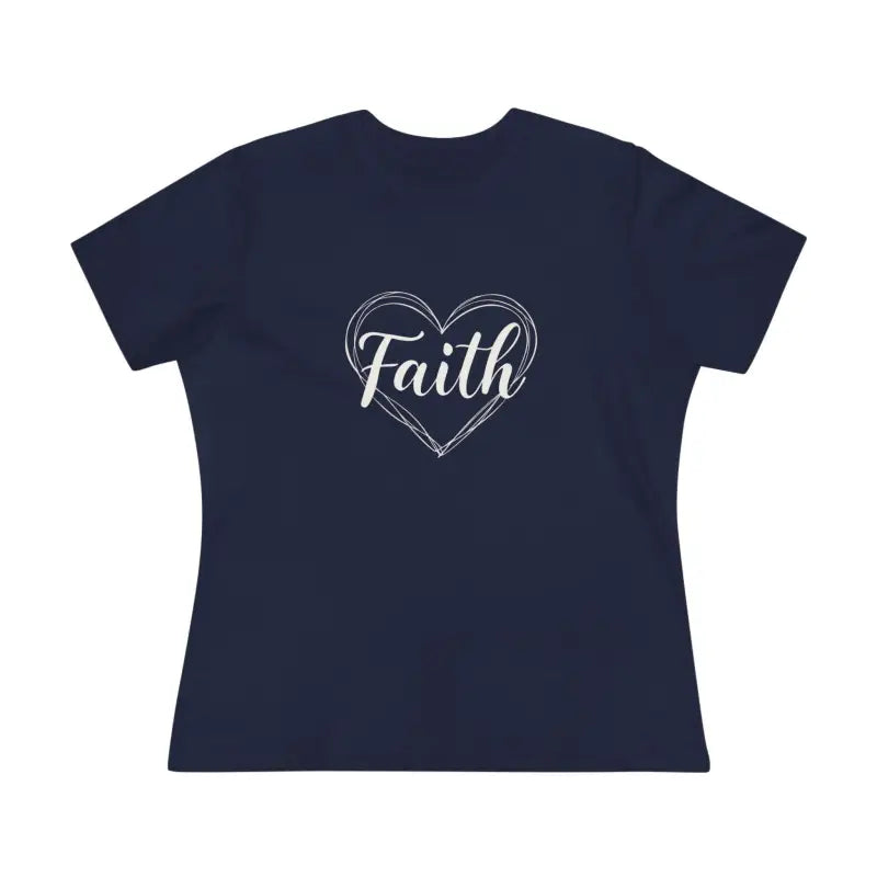 Ocean State Styles T Shirt Faith Heart Design Womens Tee