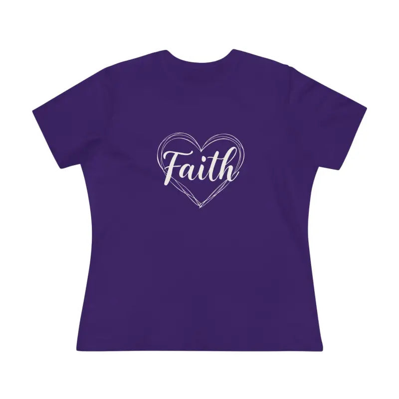 Ocean State Styles T Shirt Faith Heart Design Womens Tee