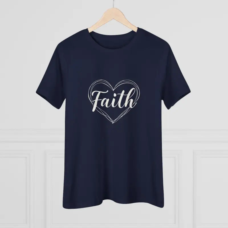 Ocean State Styles T Shirt Faith Heart Design Womens Tee