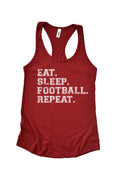Eat Sleep Football Repeat fb0028_tank