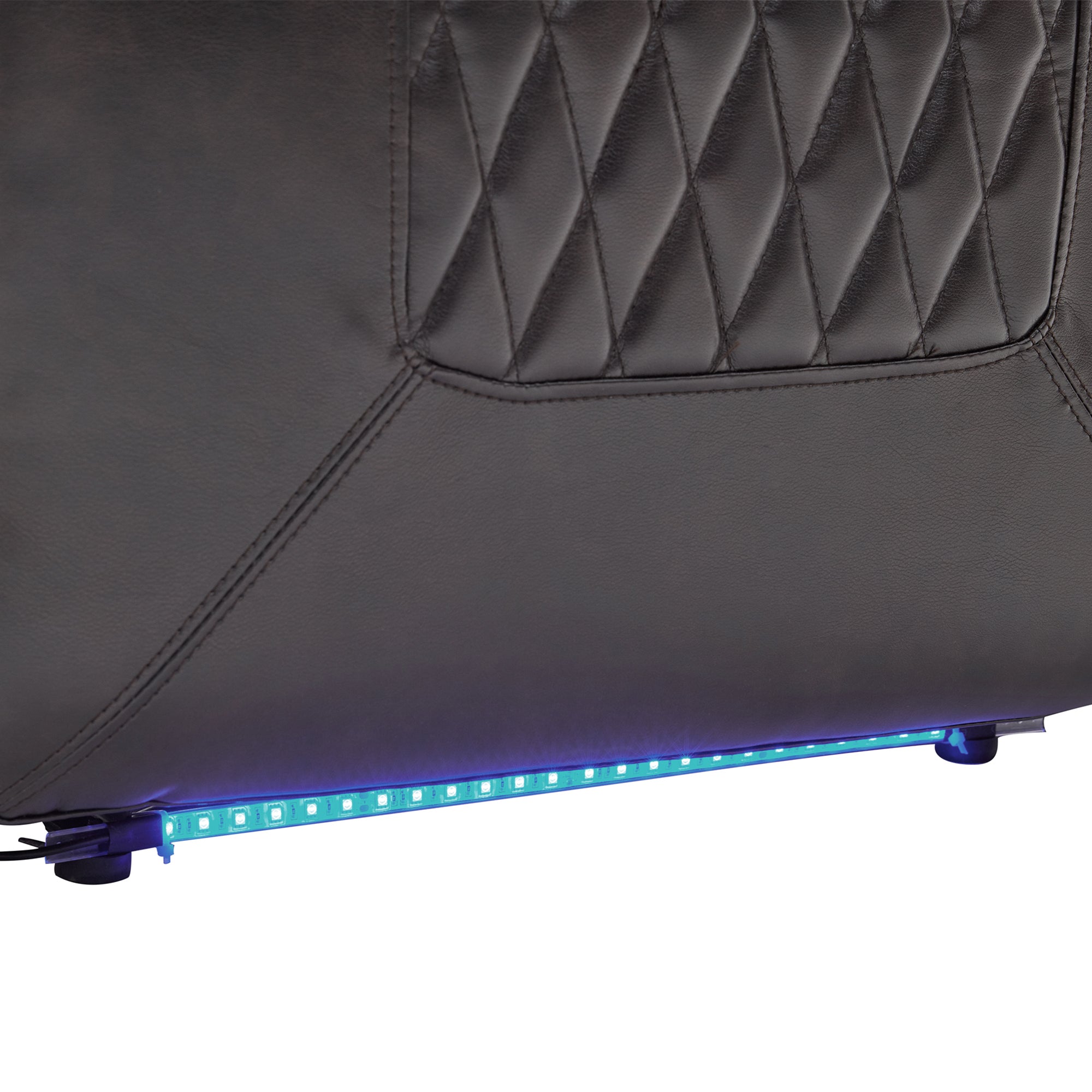 Power Motion Recliner with USB Charging Port, Hidden Arm Storage, and 360° Swivel Tray Table, Black PU Leather