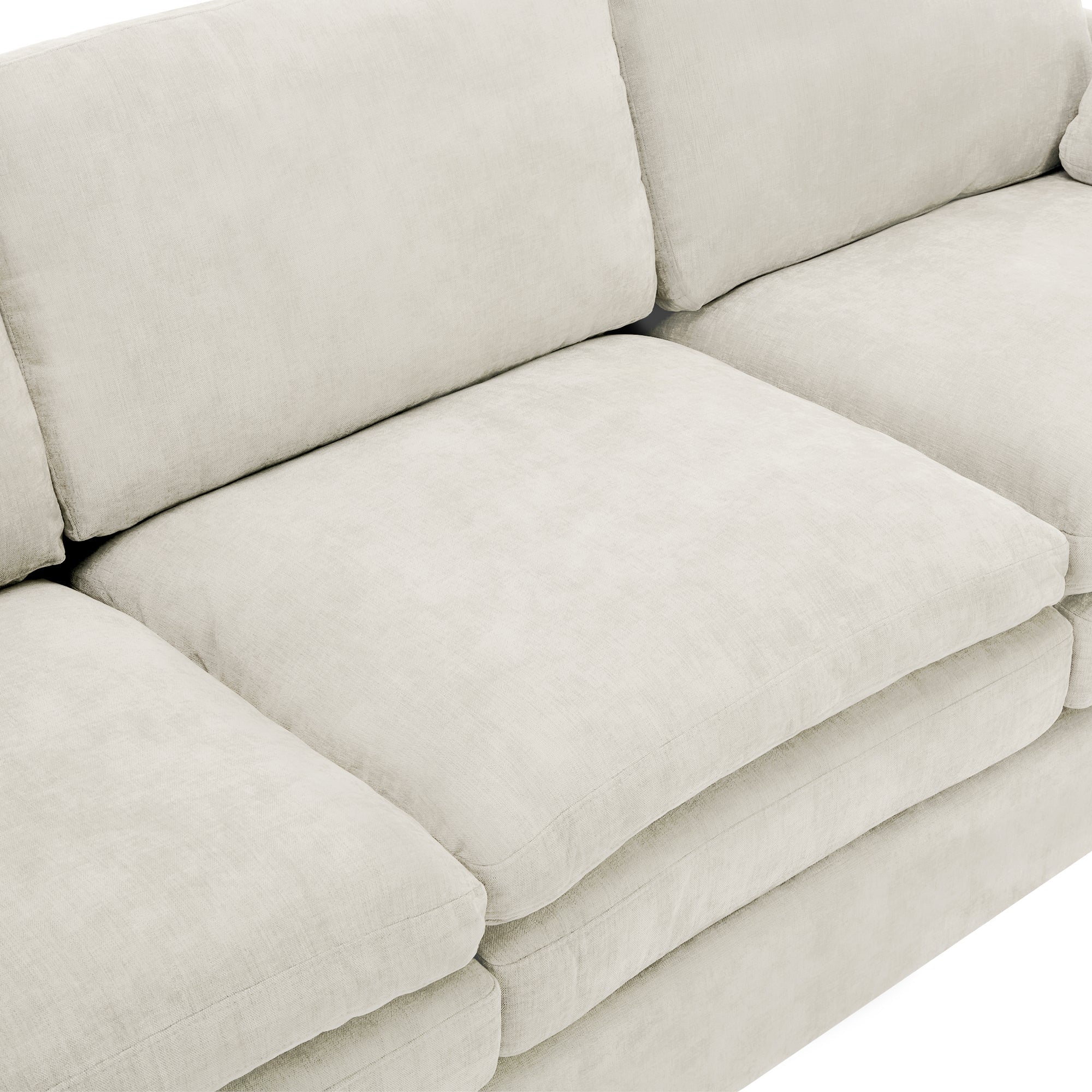 68.1' Cozy Upholstered Loveseat Sofa Oversized Comfy Comfy Cloud Sofa Double Cushion Loveseat Sofa Plush Cushion Sofa Couch for Living Room, Beige