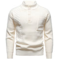 Men's Fashion British Henry Stand Collar Sweater
