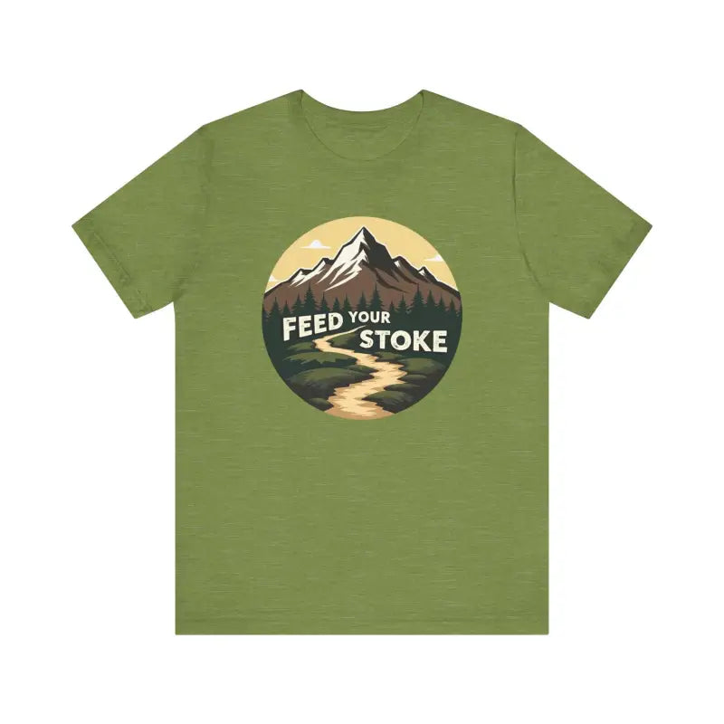 Ocean State Styles Feed Your Stoke T Shirt Mountain Graphic