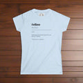 Feline Definition Women's Softstyle Tee – Minimalist Cat Lover Shirt