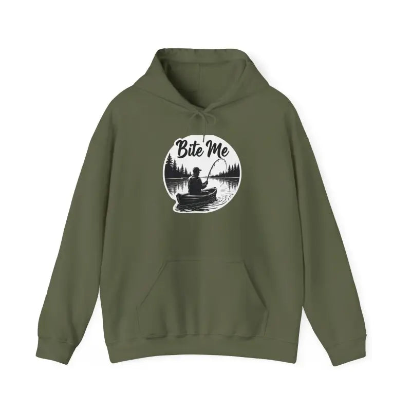 Ocean State Styles Hooded Sweatshirt Fishing Bite Me Unisex