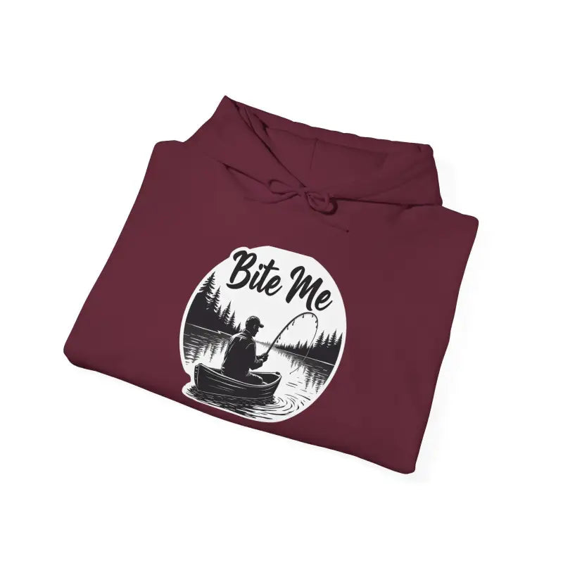Ocean State Styles Hooded Sweatshirt Fishing Bite Me Unisex