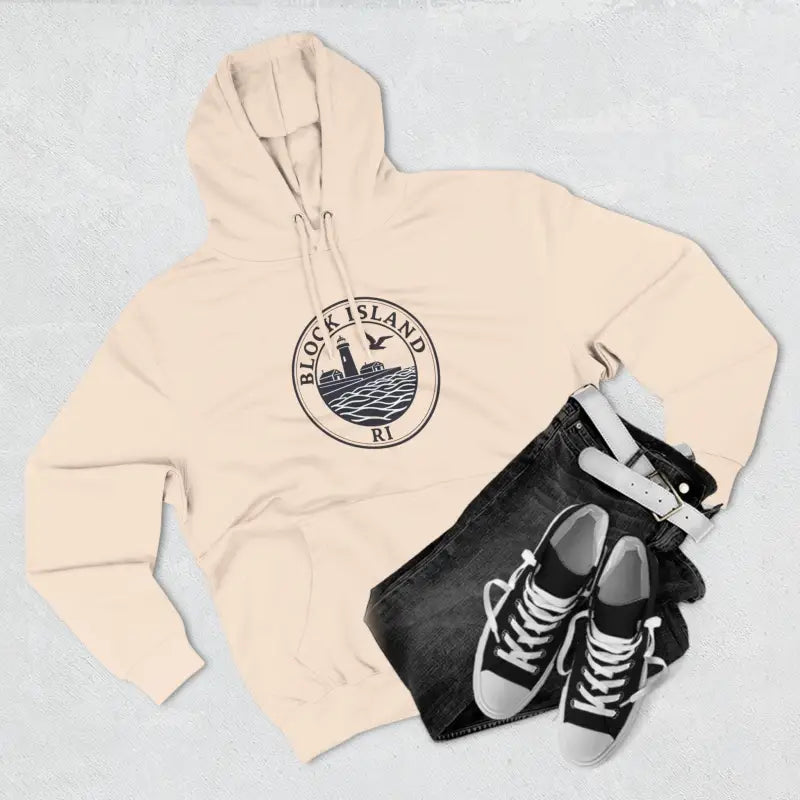 Ocean State Styles Hoodie Block Island Lighthouse Design