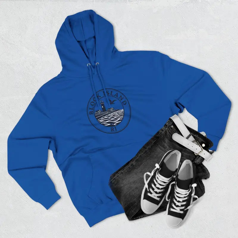 Ocean State Styles Hoodie Block Island Lighthouse Design