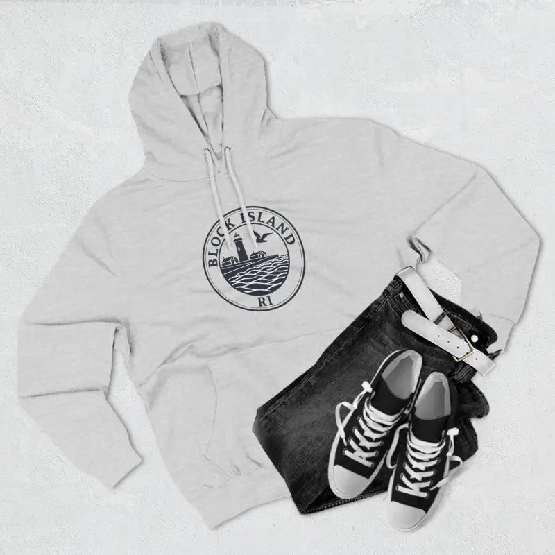 Ocean State Styles Hoodie Block Island Lighthouse Design