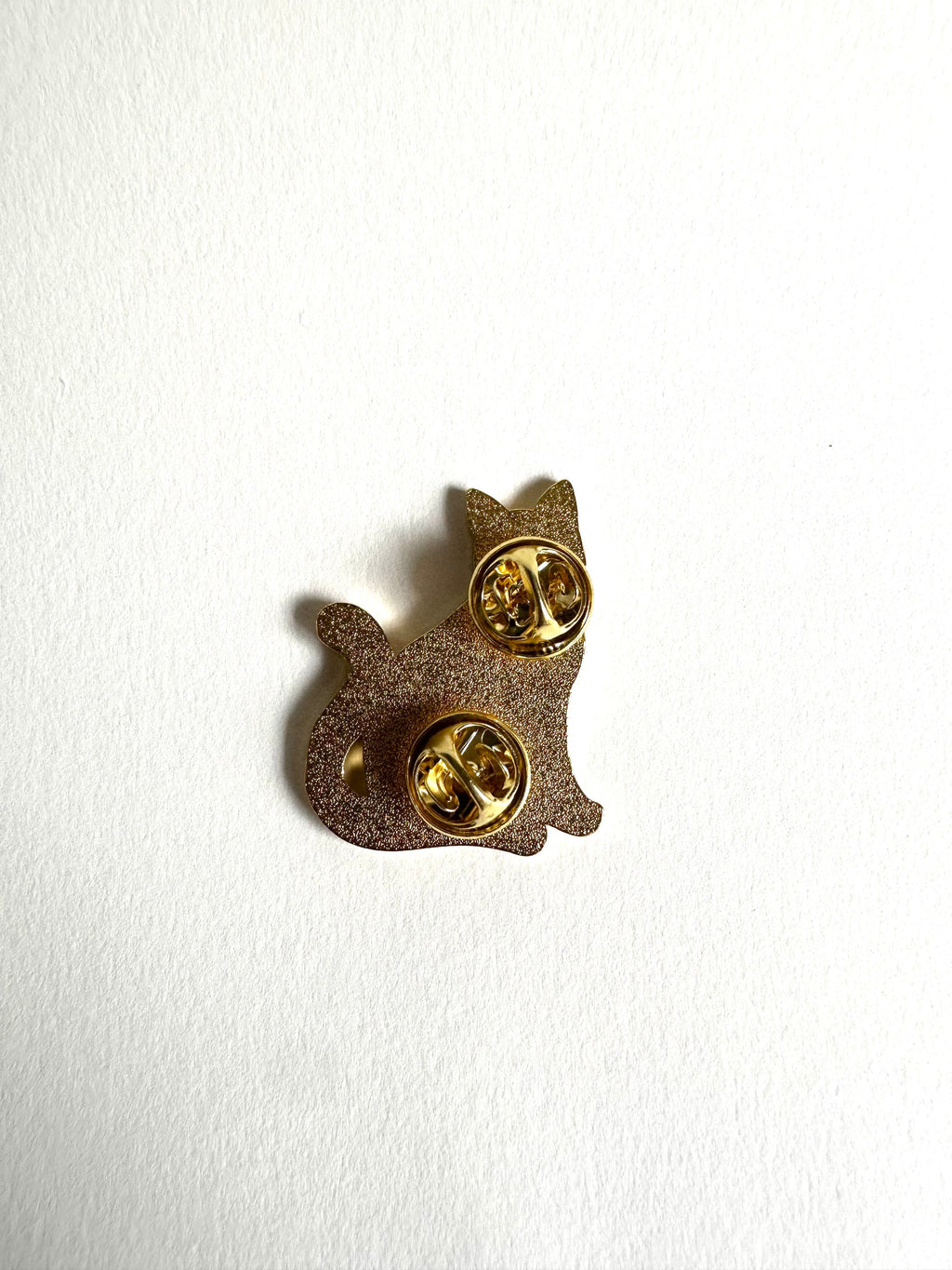 Floral Black Cat Enamel Pin