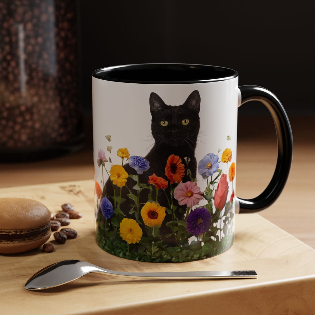 Floral Cats Coffee Mug
