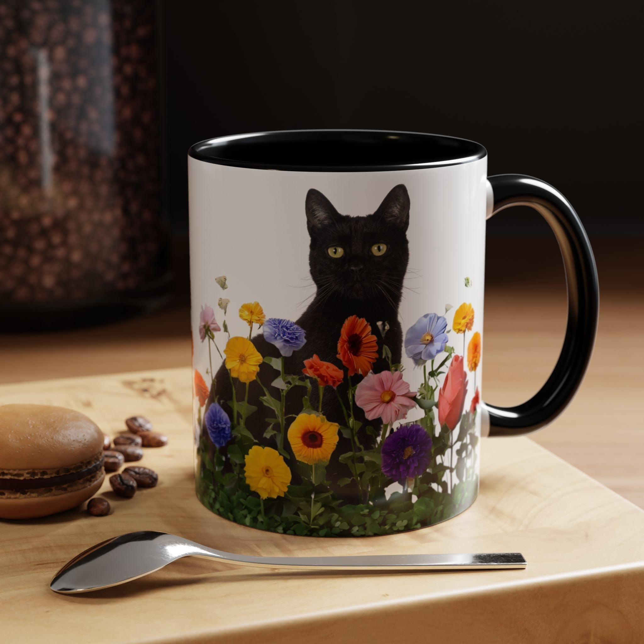 Floral Cats Coffee Mug