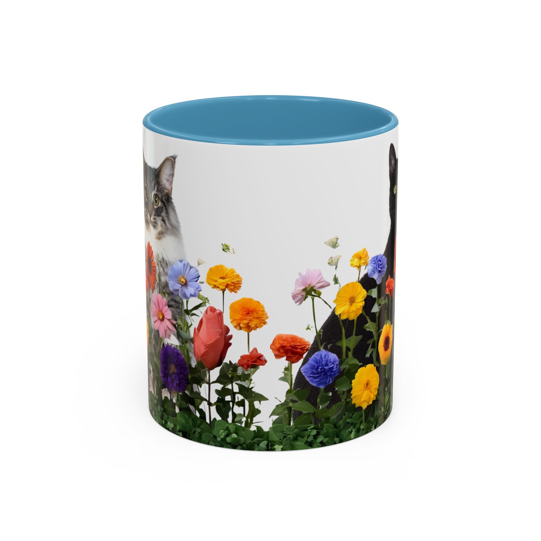 Floral Cats Coffee Mug