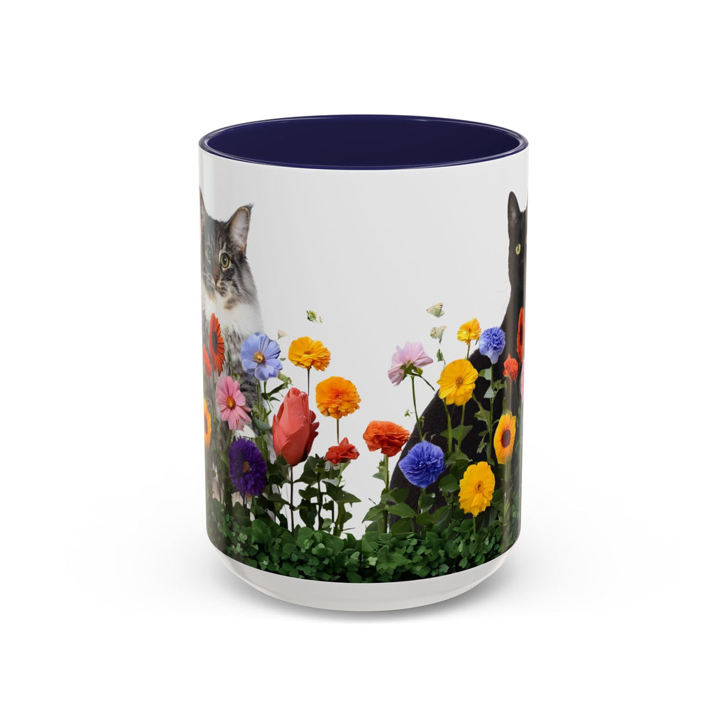 Floral Cats Coffee Mug