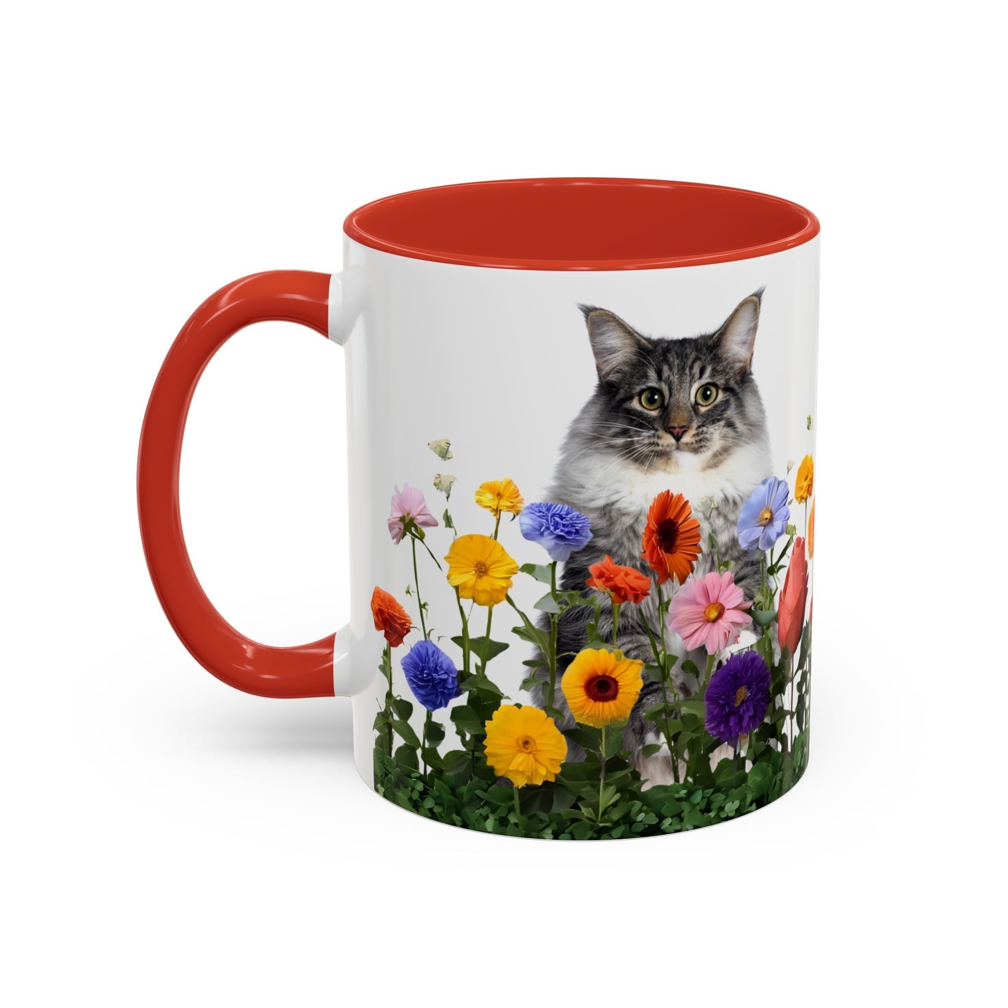Floral Cats Coffee Mug