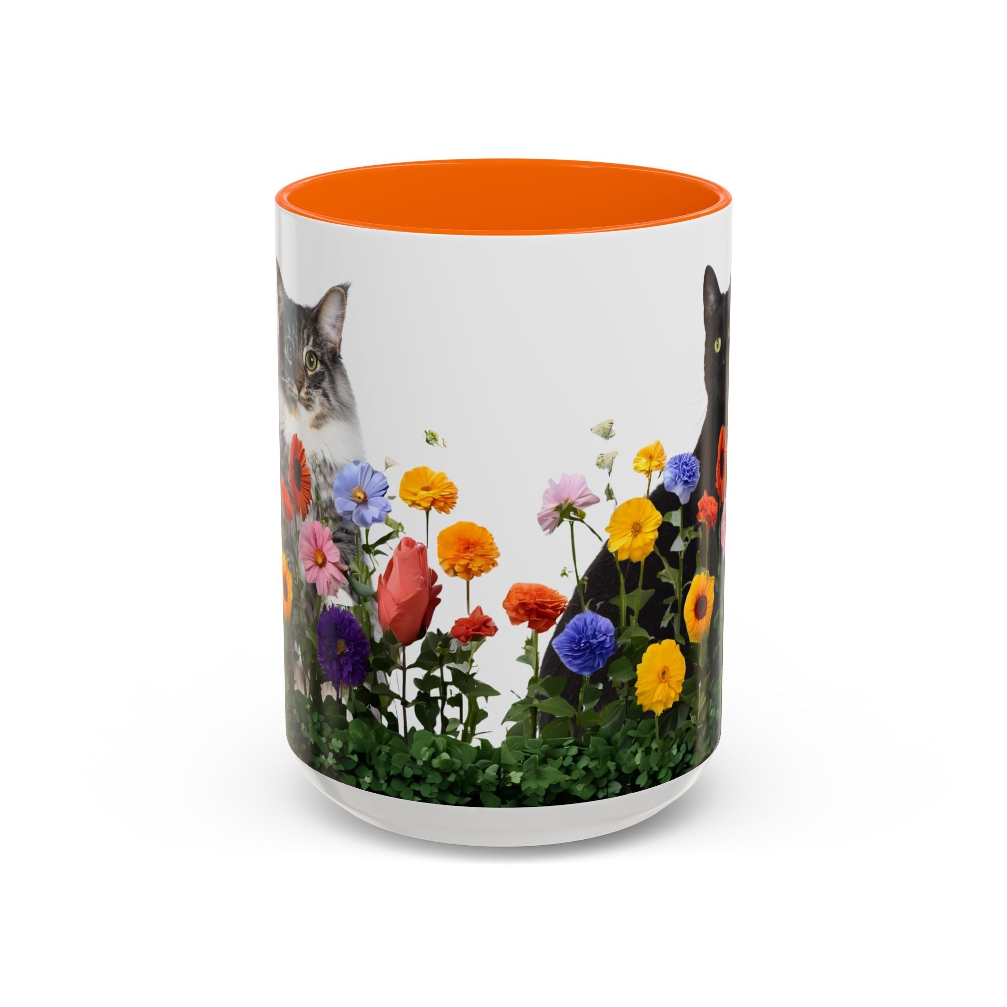 Floral Cats Coffee Mug