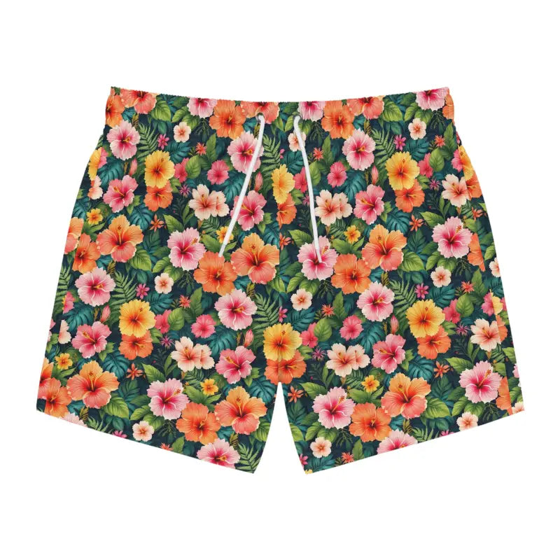 Ocean State Styles VivaTrend Floral Patterned Swim Trunks