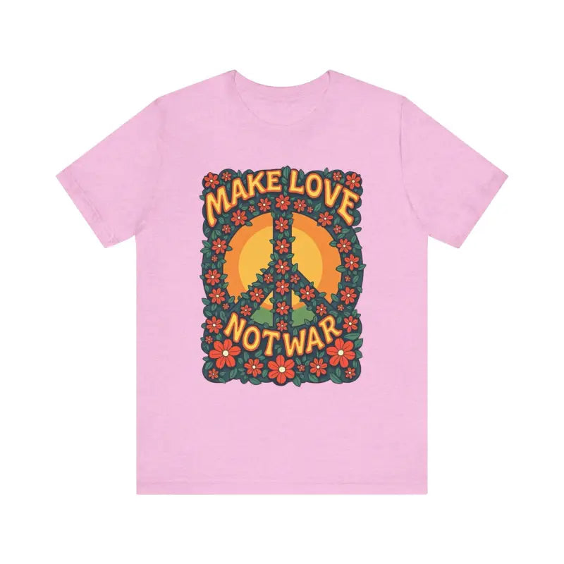 Ocean State Styles T Shirt Floral Peace Sign Cotton