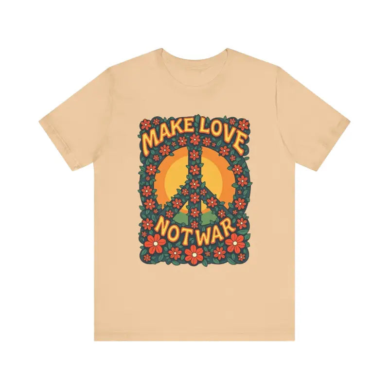 Ocean State Styles T Shirt Floral Peace Sign Cotton