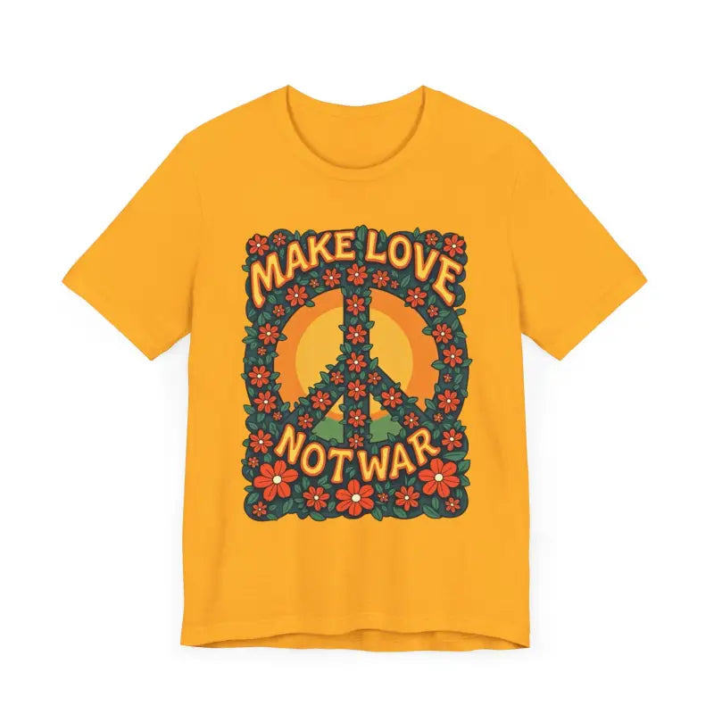 Ocean State Styles T Shirt Floral Peace Sign Cotton