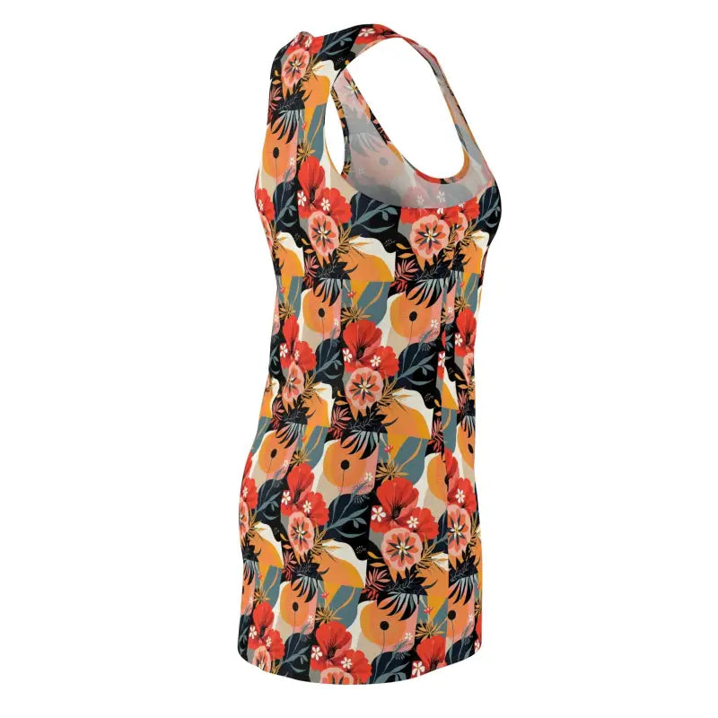 Ocean State Styles Floral Print Racerback Dress Polyester