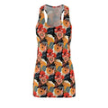 Ocean State Styles Floral Print Racerback Dress Polyester