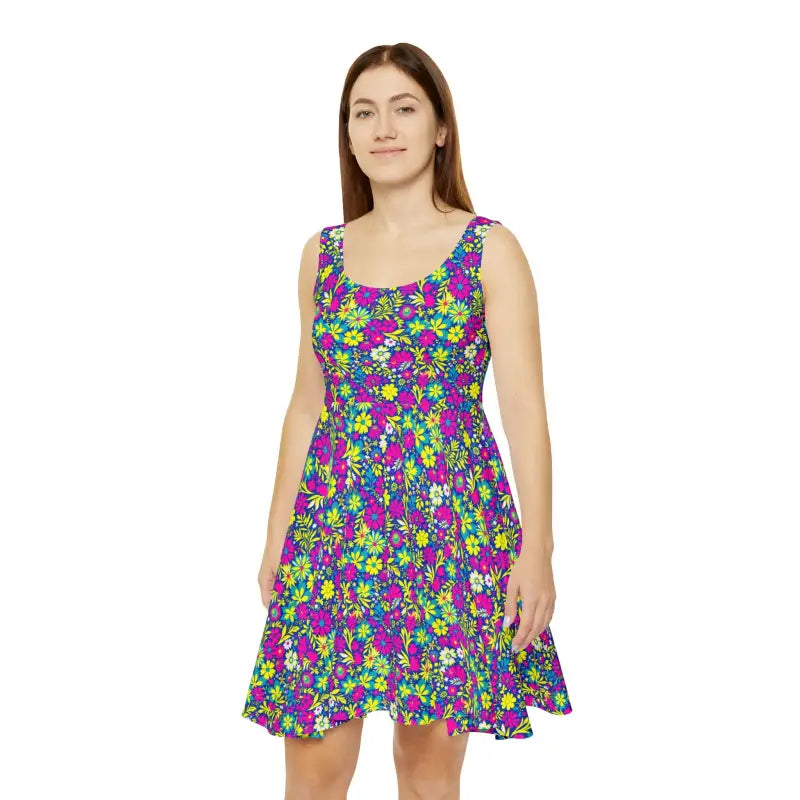 Ocean State Styles Dress Blossom Lane Floral Print Skater