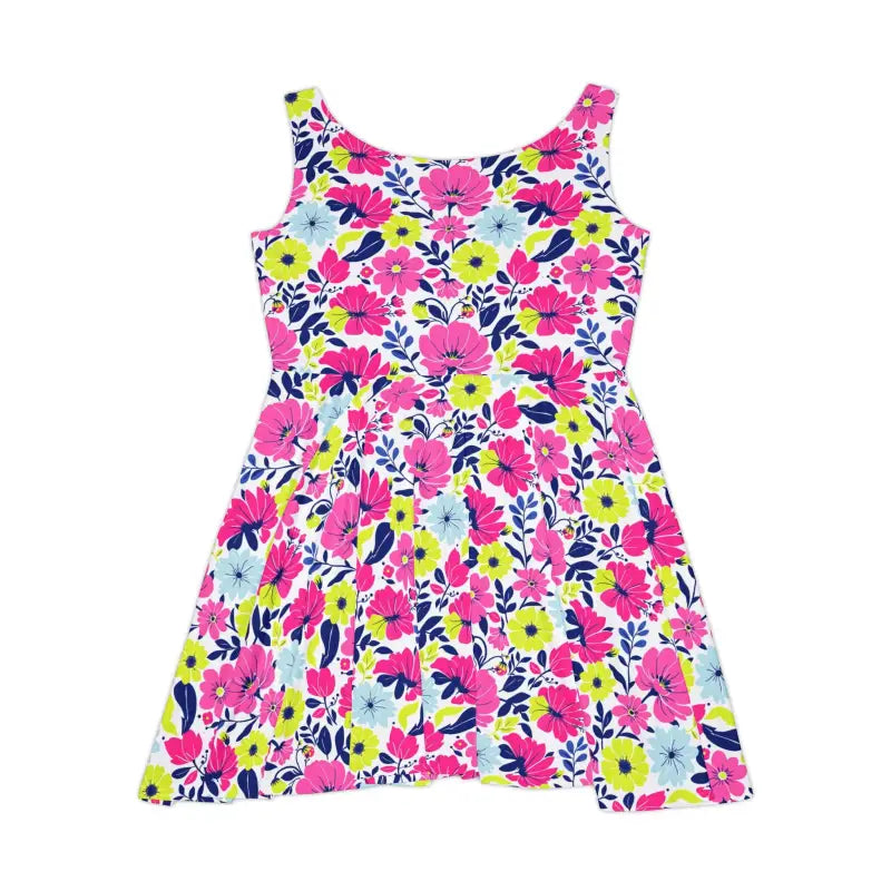 Ocean State Styles Floral Sleeveless Skater Dress Women