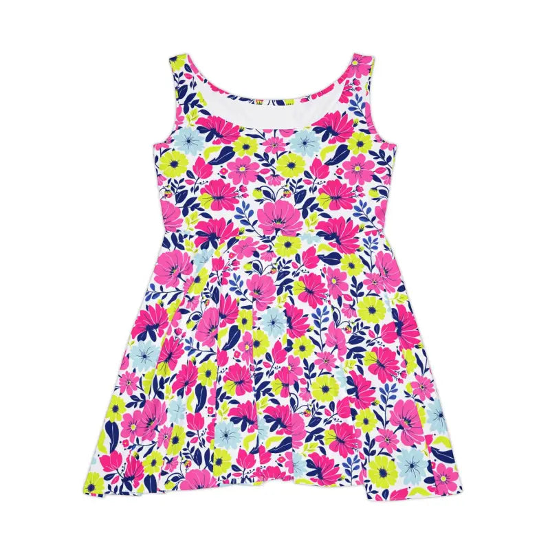 Ocean State Styles Floral Sleeveless Skater Dress Women