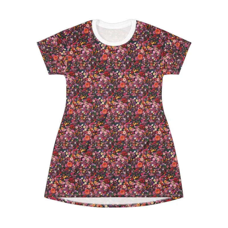 Ocean State Styles T Shirt Dress Floral Print Women
