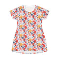 Ocean State Styles T Shirt Dress Floral Print Womens