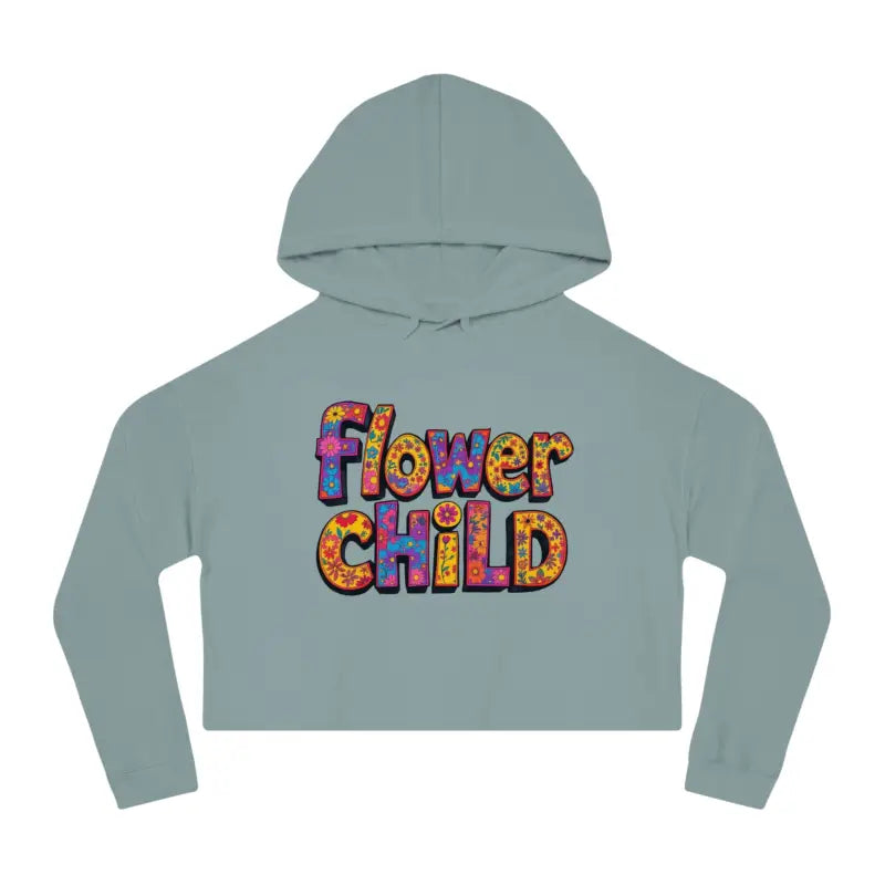 Ocean State Styles Hoodie Flower Child Cropped Floral Print