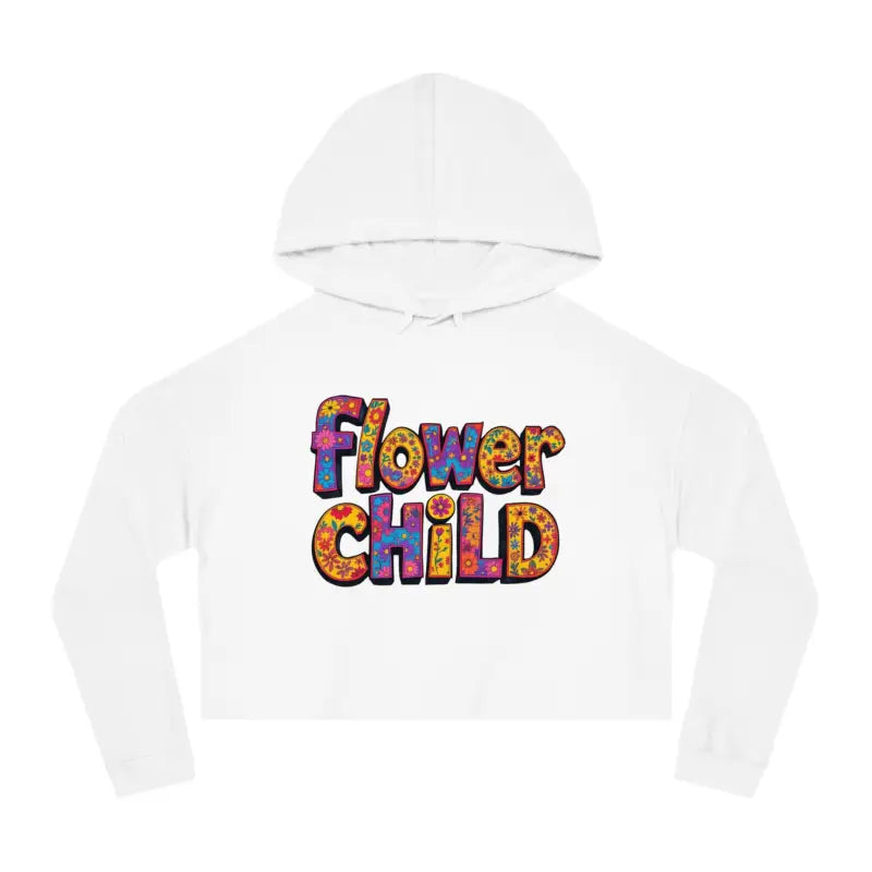 Ocean State Styles Hoodie Flower Child Cropped Floral Print