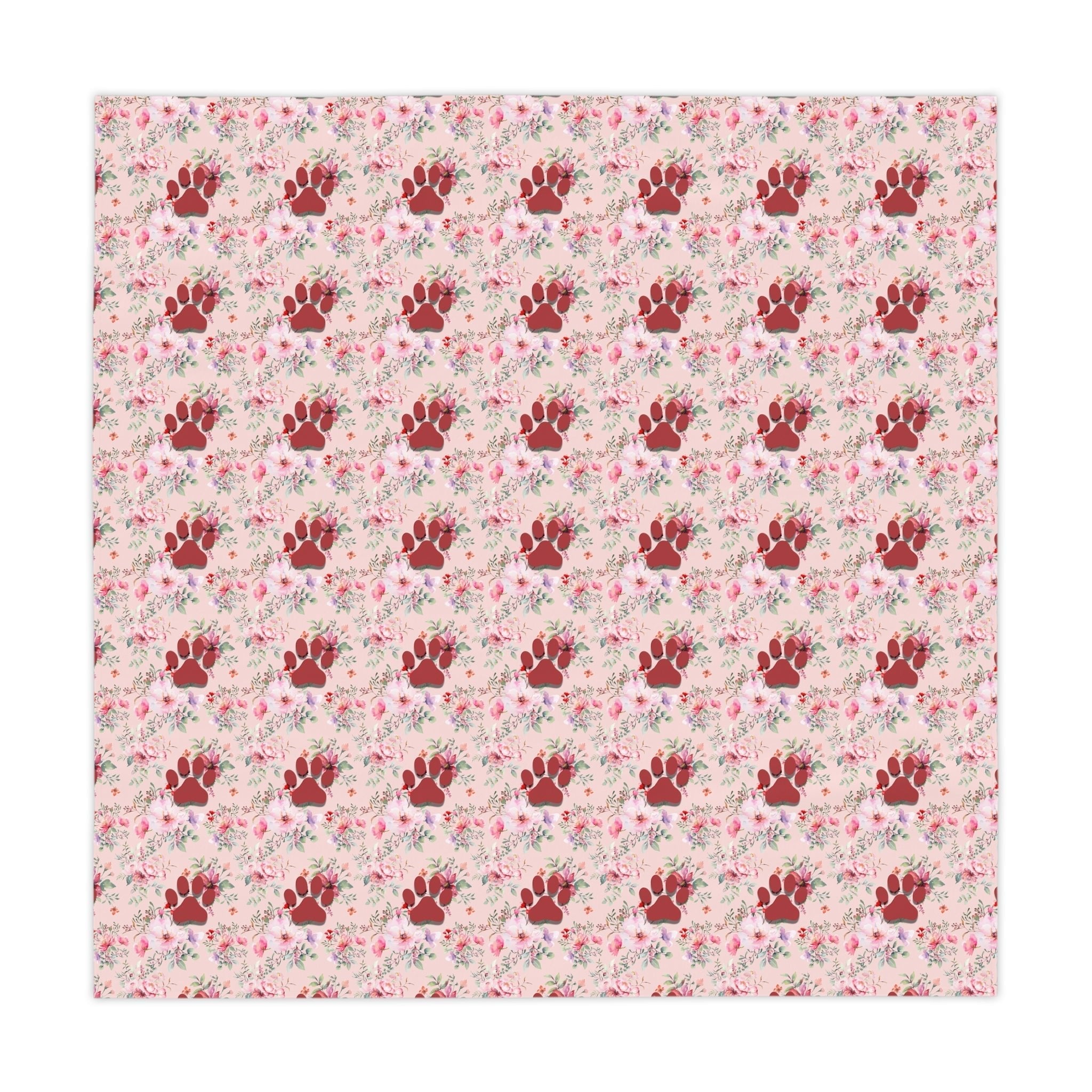Flowered Paws Tablecloth