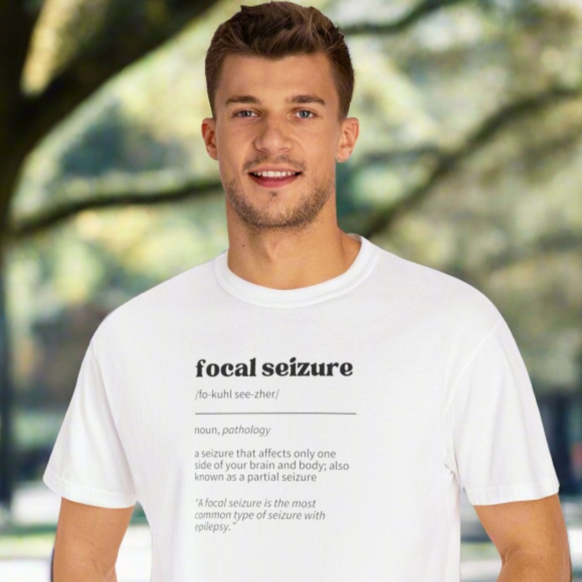 Focal Seizure Definition Unisex Garment-Dyed T-shirt
