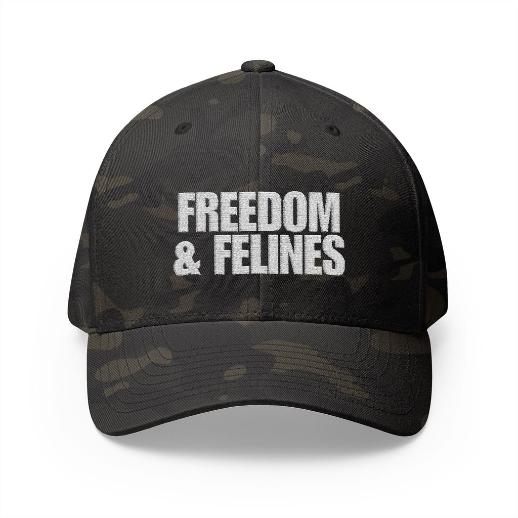 Freedom & Felines Camo Embroidered Hat